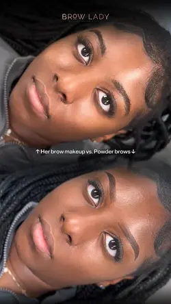 Before after brows 