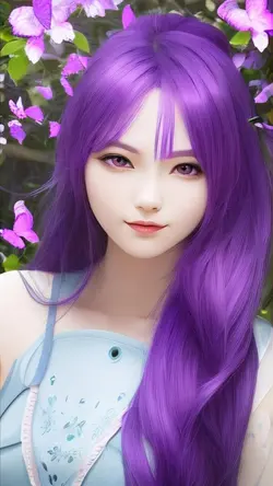 purple hair