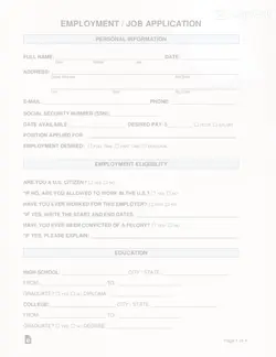 Job application