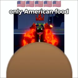 American foods only