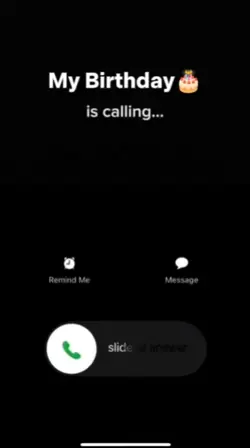 My Birthday is call