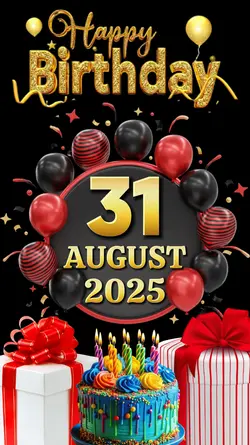 Birthday 31 August