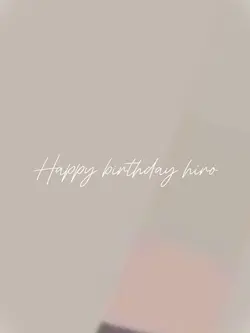 Happy birthday