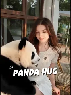 panda hug