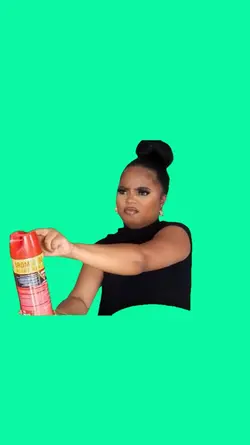 Girl spraying meme