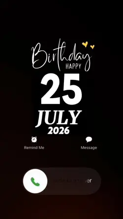 Hbd 25 July 2026