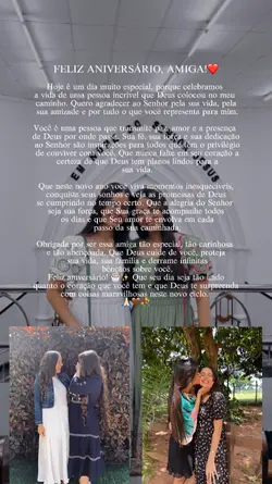niver amiga cristã 