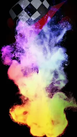 Colorful particles