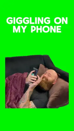 Giggling on Phone