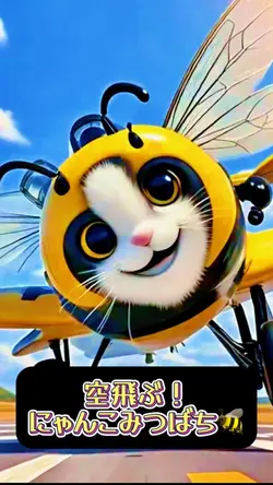 空飛ぶ！にゃんこミツバチ🐝