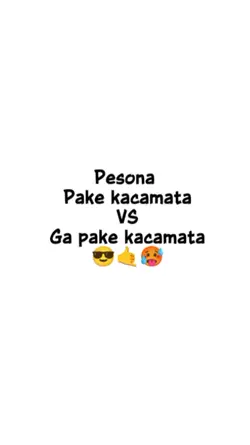 Pesona pake kacamata