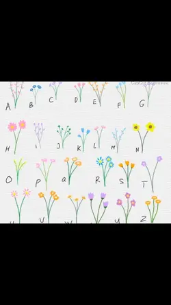 Flower letters 