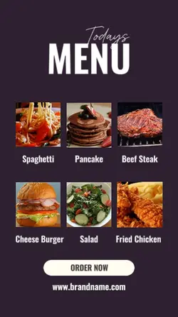 todays menu