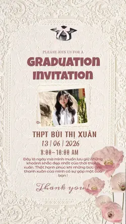 Thiệp mời kỷ yếu