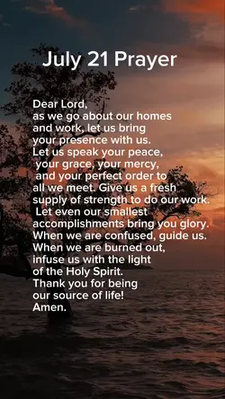July 21 Prayer