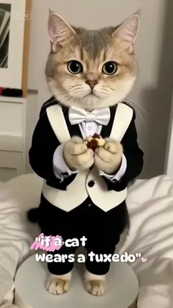 "if a cat wears a tu