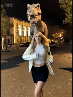 chased by dinosaurs