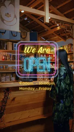 We are open