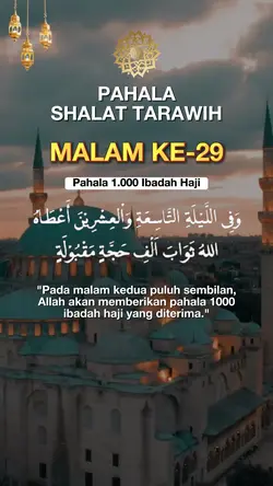 terawih malam ke 29
