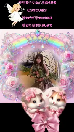 ピンクのリボン