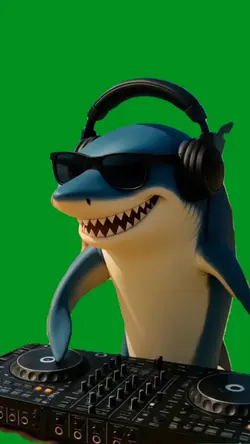 brainrot shark dj