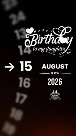 hbd daughter 15 AUG