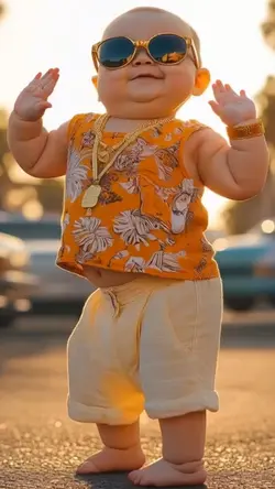 Funny baby dance