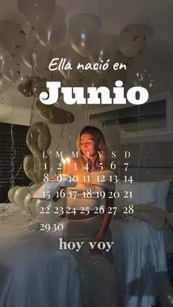Ella nació en junio