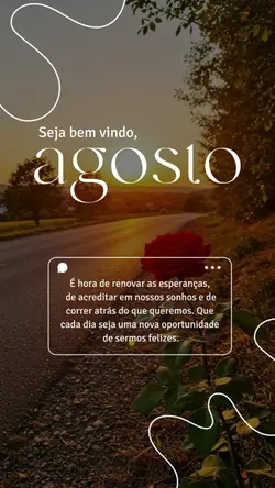 Bem vindo, agosto