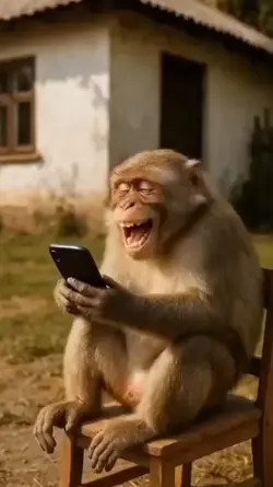 laughing monkey