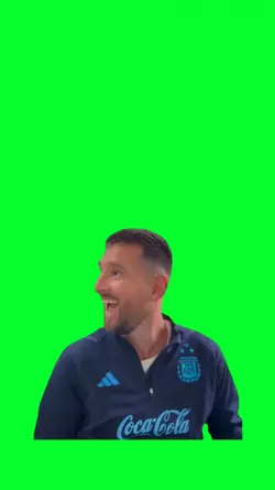 messi laughting