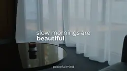slow mornings