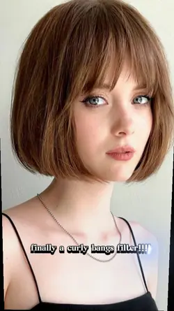 curly bangs filter