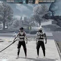 entah knp skill ku