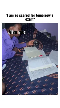 scared for exam