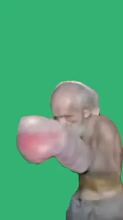 old man boxing 