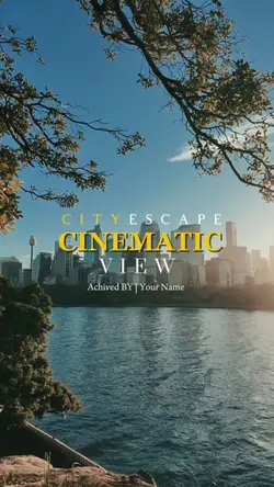 City cinematic view