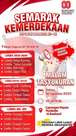 PENGUMUMAN LOMBA 