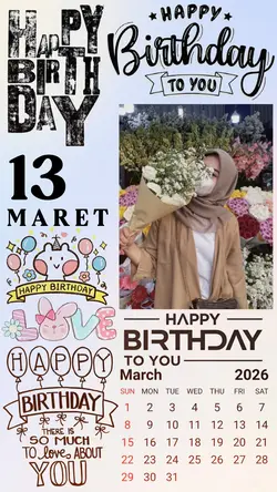 13 Maret hbd