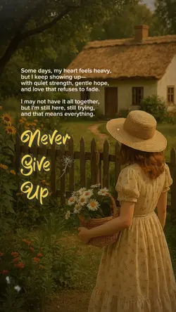 Never give up