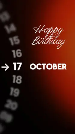 HBD 17 OCTOBER
