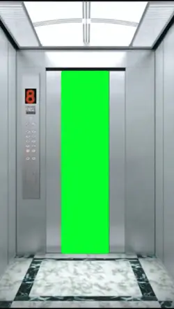 elevator greenscreen
