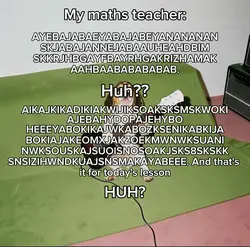 Maths teacher