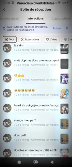 MERCI AUX CLIENTS