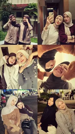 6 foto with bestie