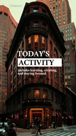 Today's activity 