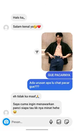 kenapa? gue pacarnya