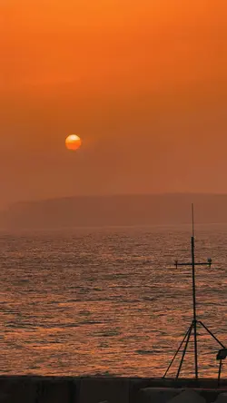 Cinematic sunset