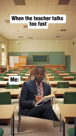 Teacher talks fast