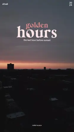 Golden Hour Graphic